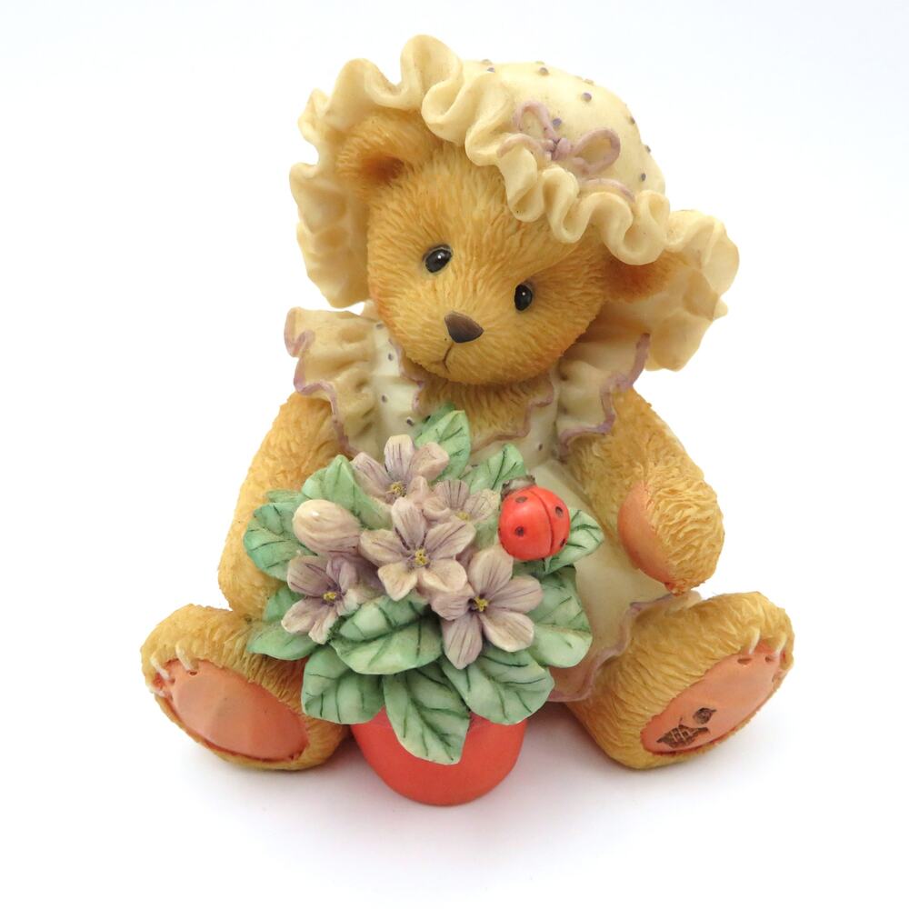 Cherished Teddies Violet, Blessings Bloom 1995 Priscilla Hillman Enesco 156280